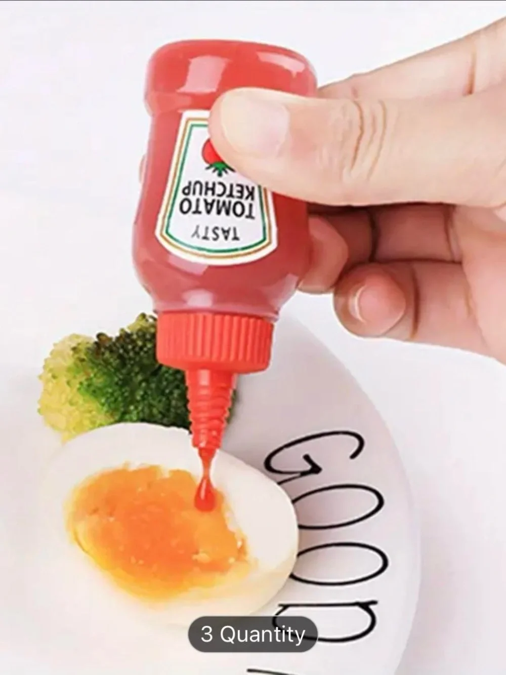 4 Piece Mini Portable Condiment Bottles - Perfect For On-the-Go Travelers